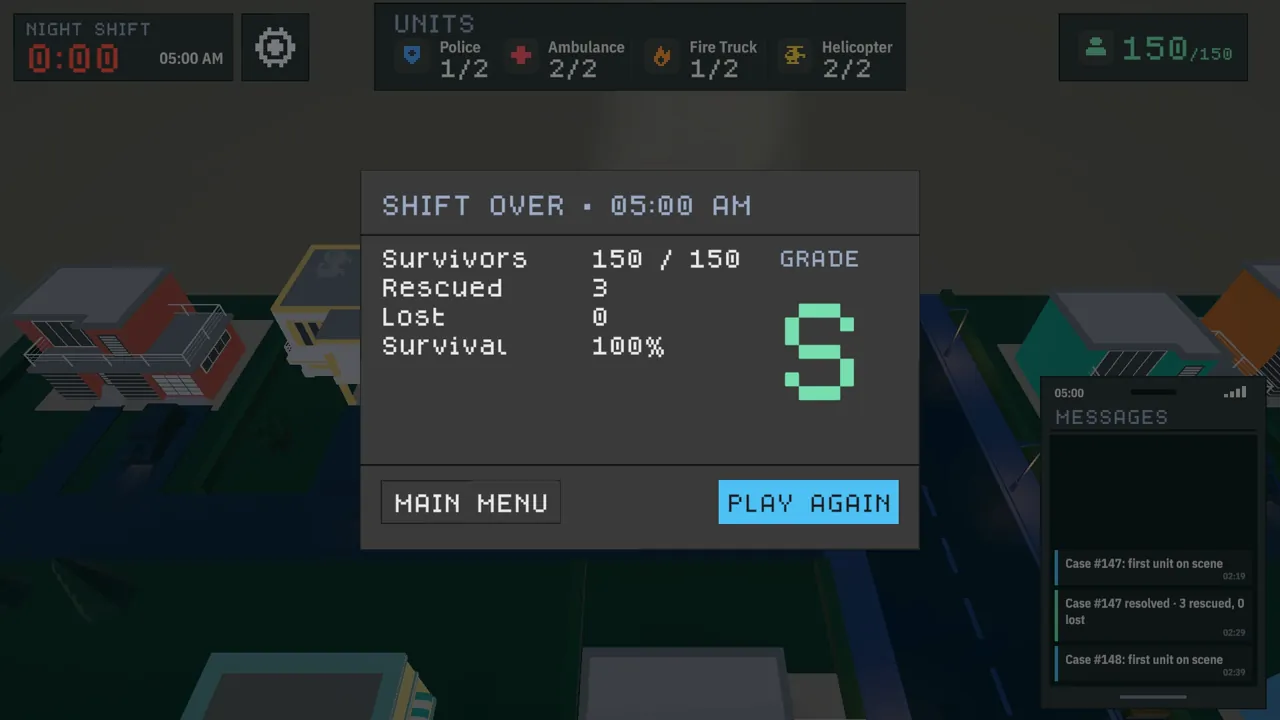 SIGN: end of shift report card